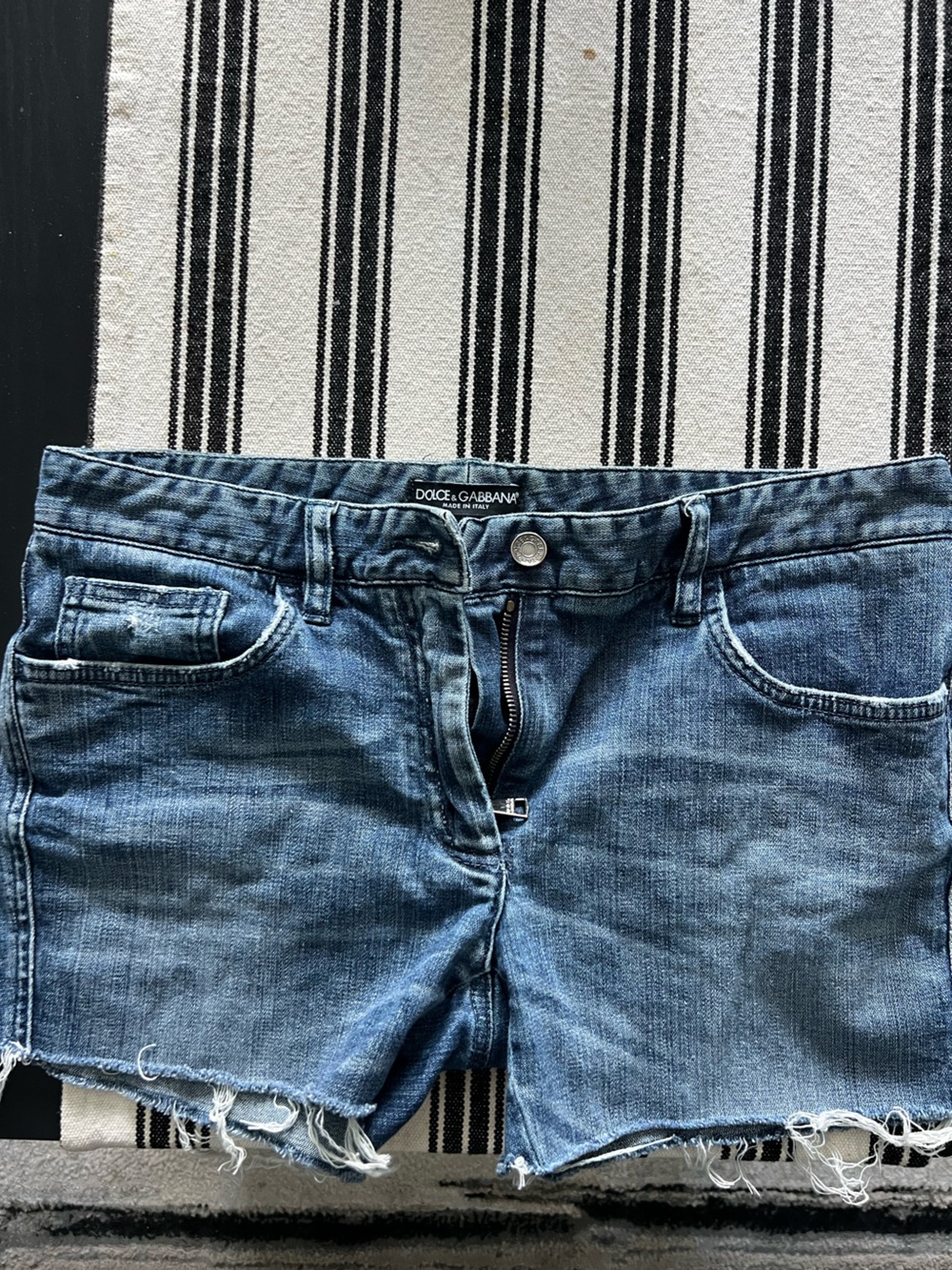 Dolce & Gabbana Distressed Medium Blue Denim Jeans